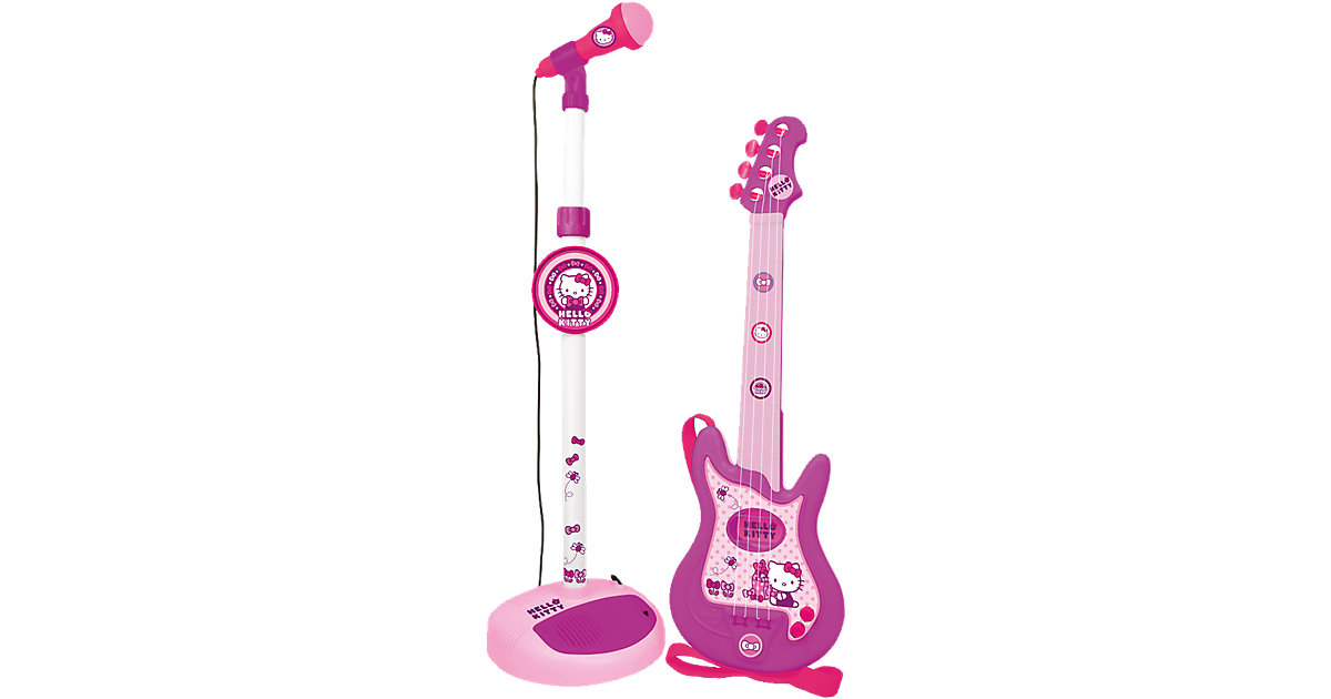 Gitarre und Standmikrofon Hello Kitty von Reig