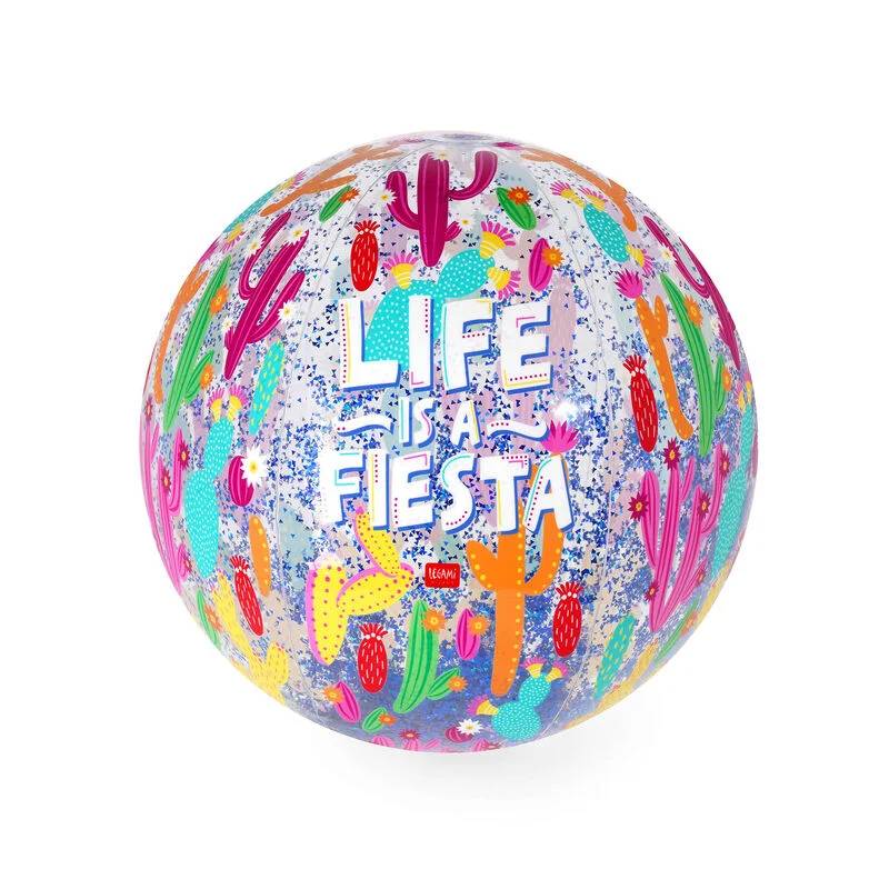 Glitter Beach Ball Cactus Life is a fiesta Outdoor Spielspaß