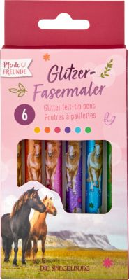 Glitzer-Fasermaler - Pferdefreunde Glitzer-Fasermaler - Pferdefreunde