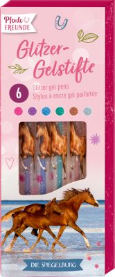 Glitzer-Gelstifte (6 St.) - Pferdefreunde