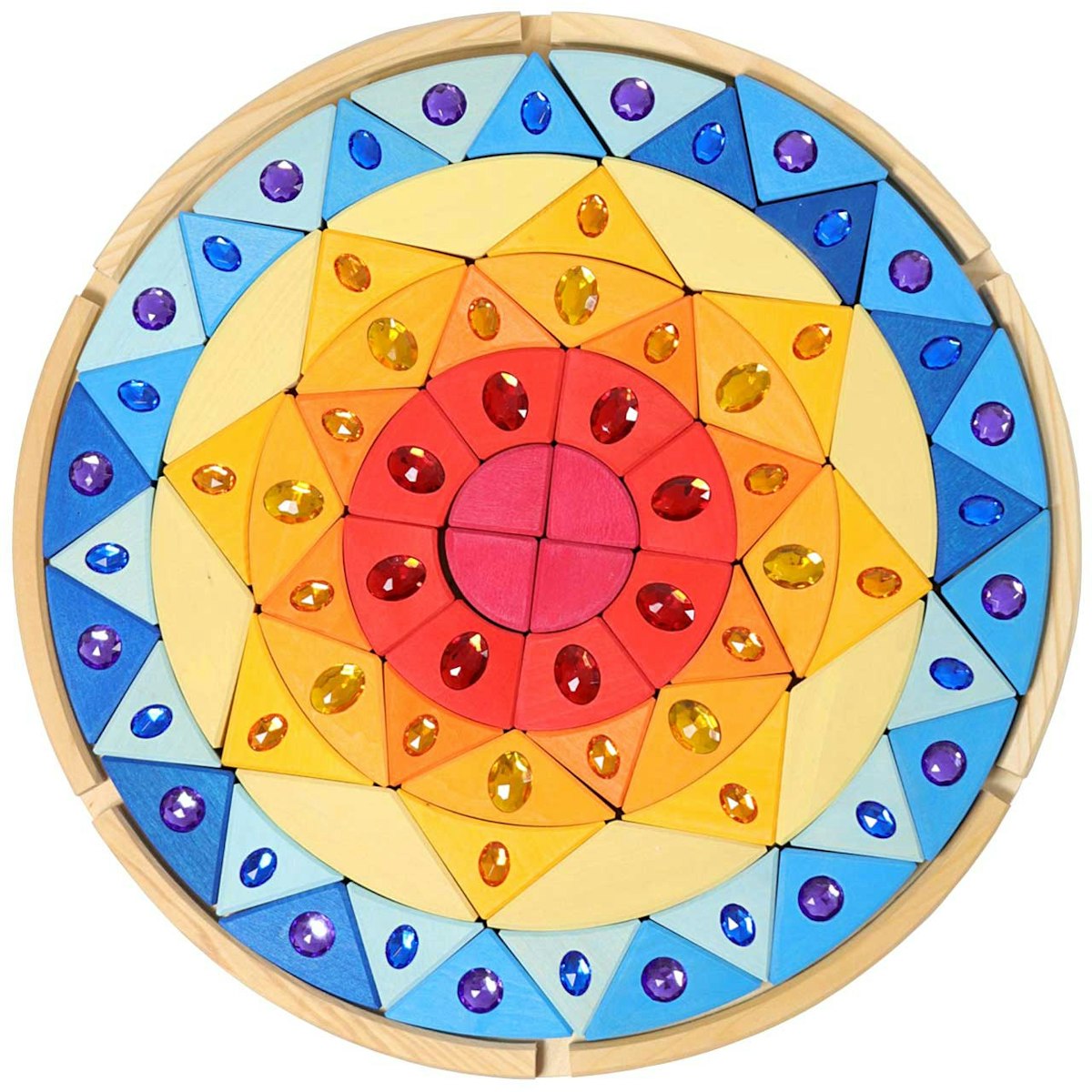 Glitzermandala Sonne ab 4 Jahren (40 cm)