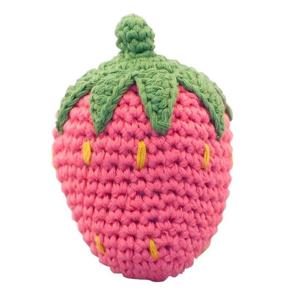 Global Affairs - Gehäkelte Rassel Erdbeere