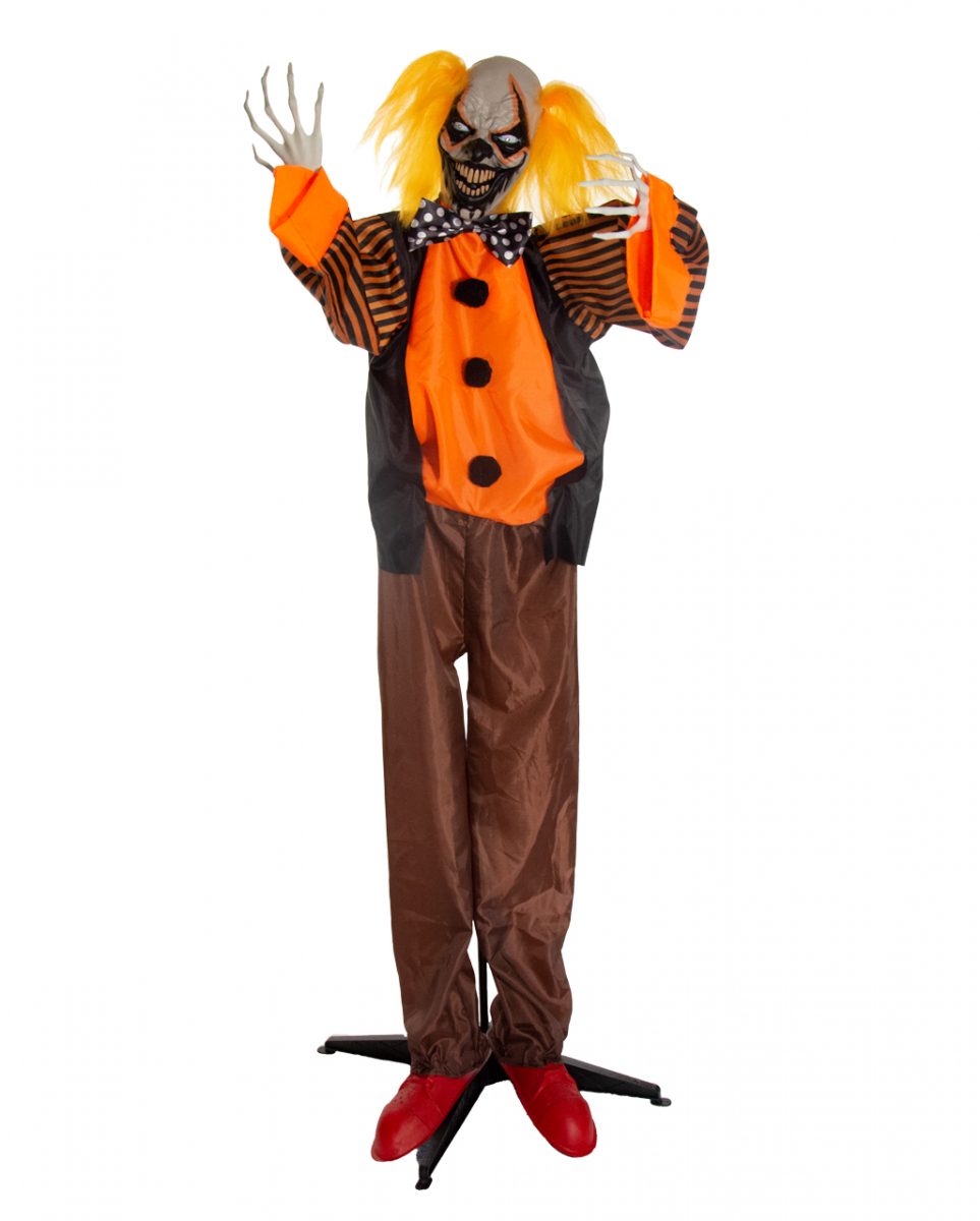 Gnarly Doodle Killer Clown mit Bewegung, Licht & Sound 163cm