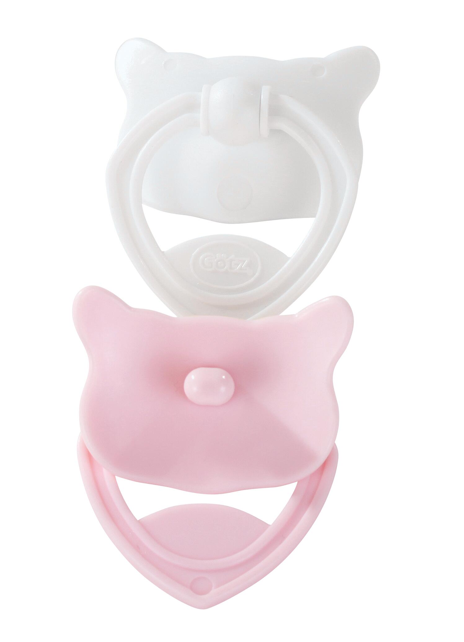 Götz - P.-Zub. Schnuller 2-er Pack rosa, weiß