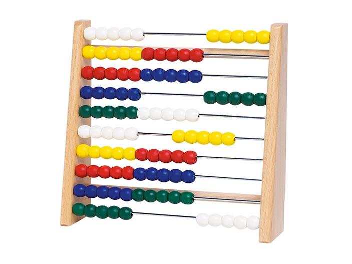 Goki - Abacus klein 100 Perlen bunt klein