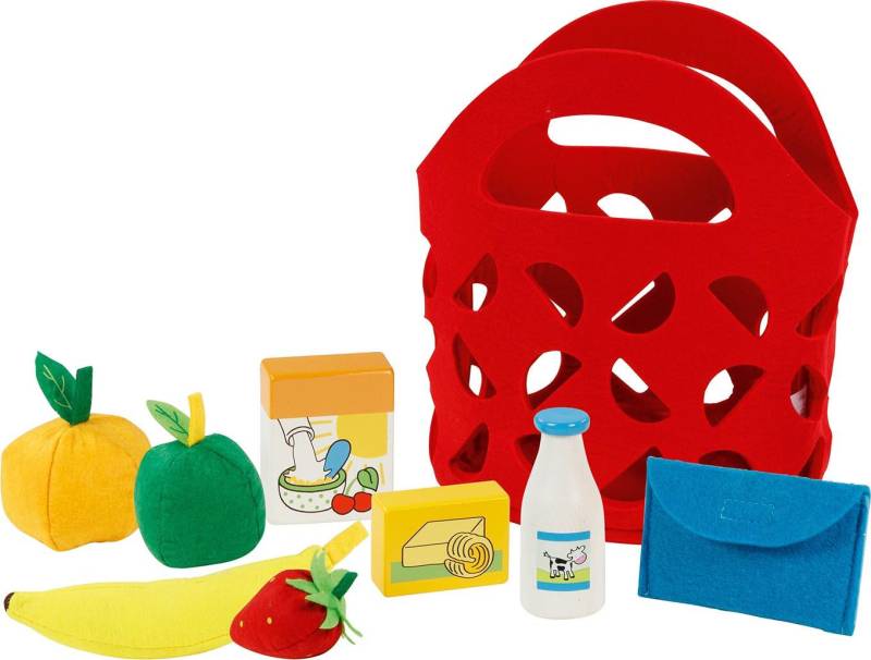 Goki - Einkaufstasche mit Zubehör 9teilig Goki - Einkaufstasche mit Zubehör 9teilig