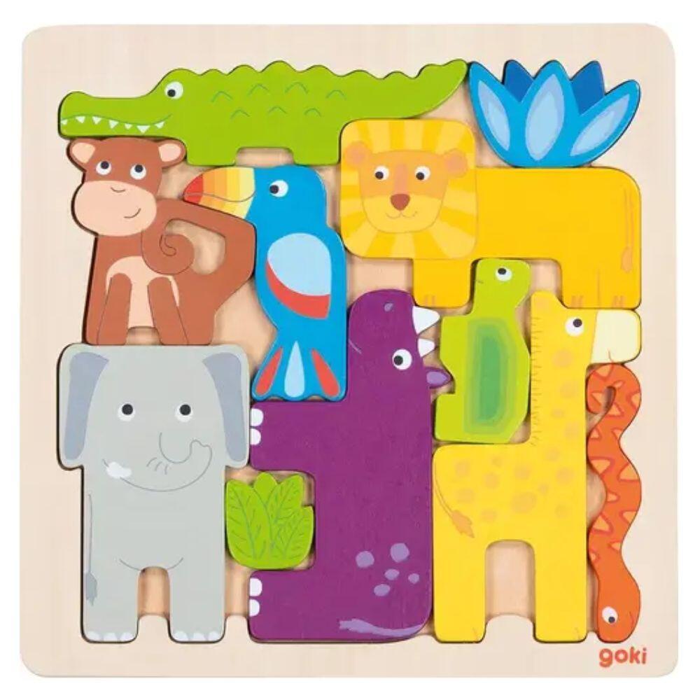 Goki - Einlegepuzzle Safari