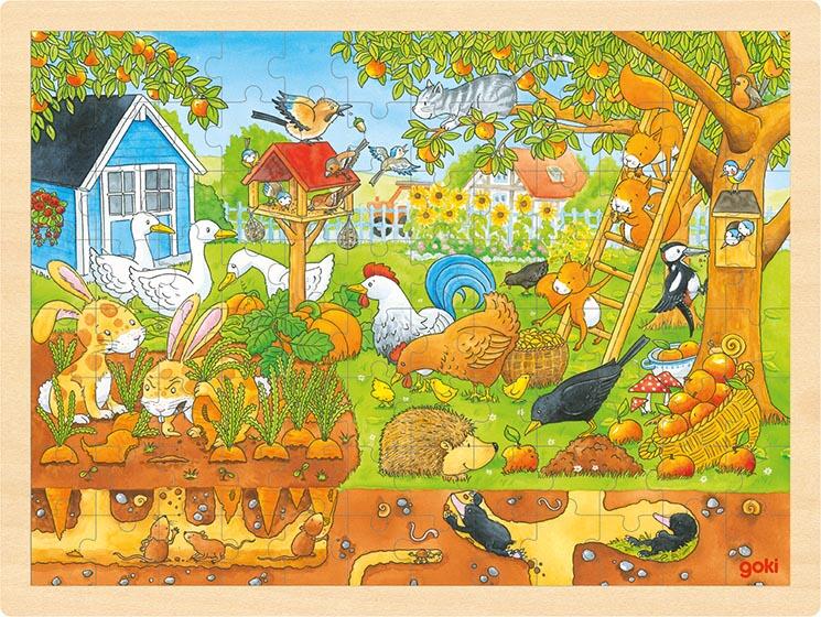 Goki - Einlegepuzzle Unser Garten üb