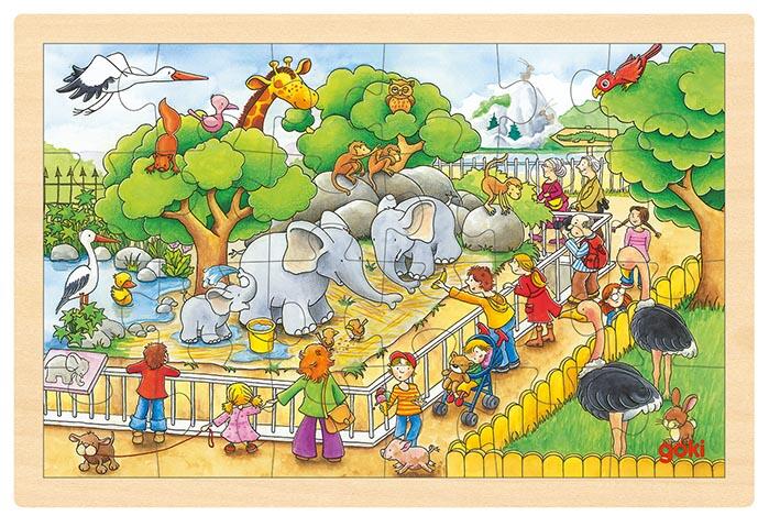 Goki - Einlegepuzzle Zoobesuch Goki - Einlegepuzzle Zoobesuch