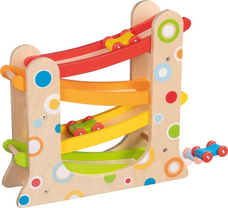 Goki - GOKI Autorennbahn mit 3 Autos Goki - GOKI Autorennbahn mit 3 Autos