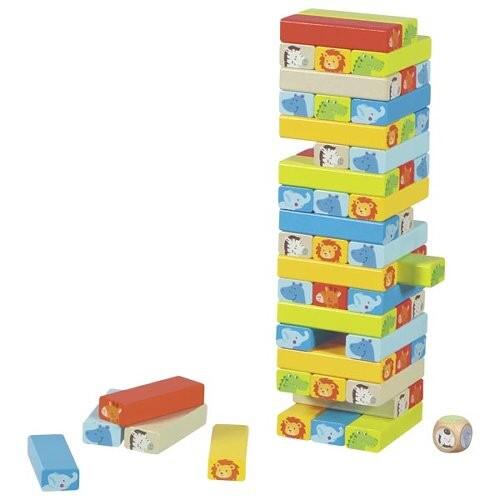 Goki - Geschicklichkeitsspiel Wackelturm mit Tiermotiven Goki - Geschicklichkeitsspiel Wackelturm mit Tiermotiven