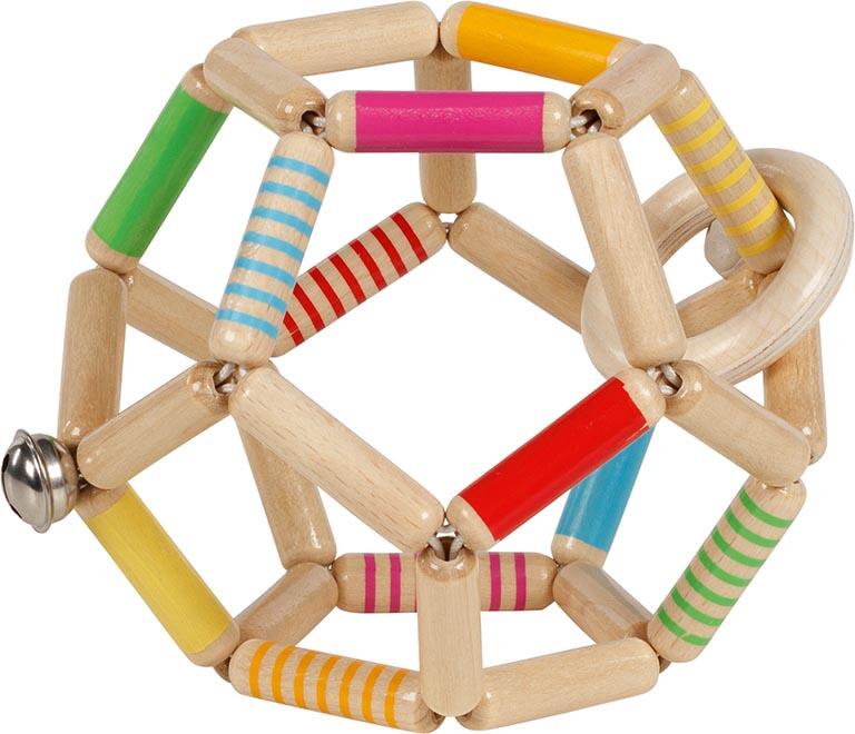 Goki - Greifling Elastik Ball, gestreift