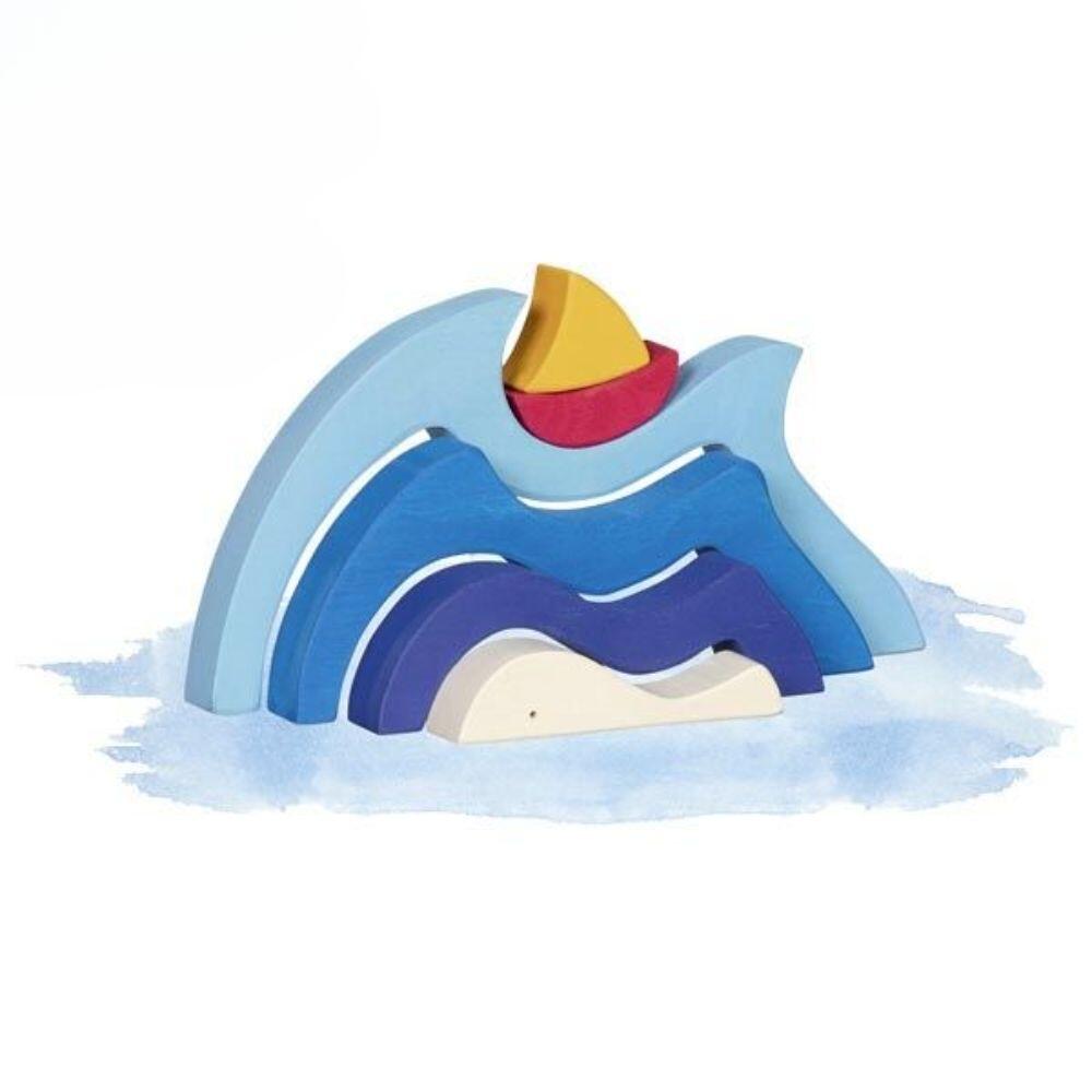 Goki - Holzpuzzle Schifflein auf dem Meer