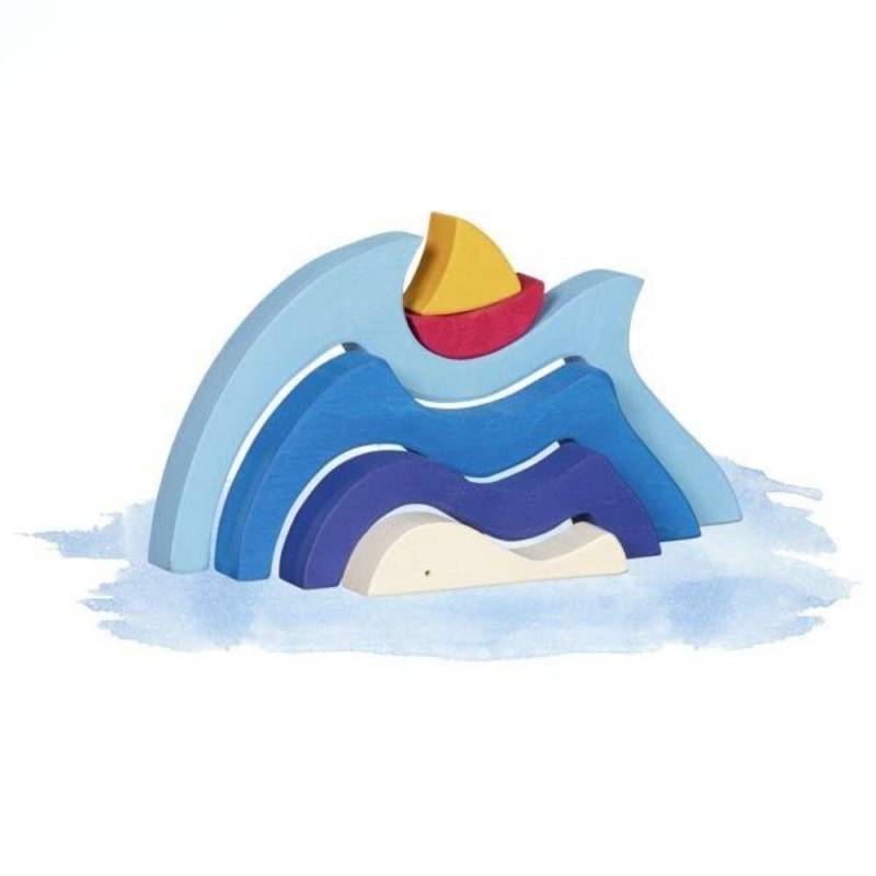 Goki - Holzpuzzle Schifflein auf dem Meer