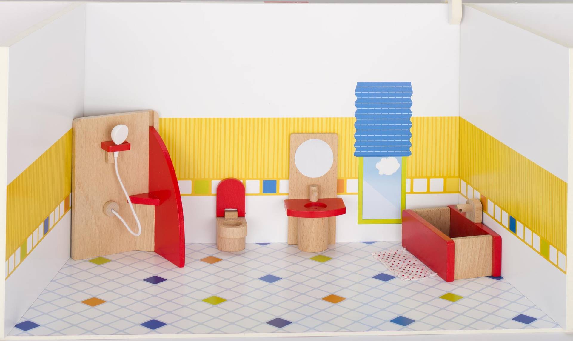 Goki - Puppenmöbel Badezimmer, goki