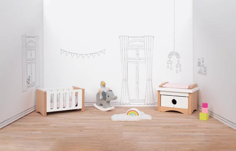 Goki - Puppenmöbel Style, Babyzimmer