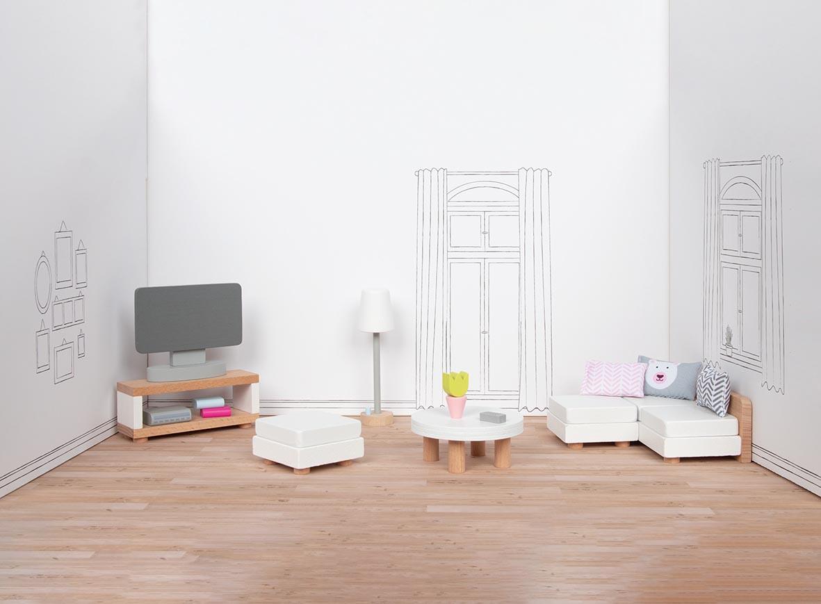 Goki - Puppenmöbel Style, Wohnzimmer
