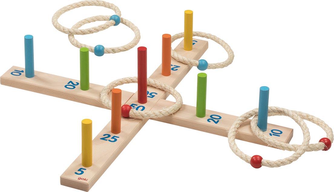 Goki - Ringwurfspiel mit 6 Sisalringen