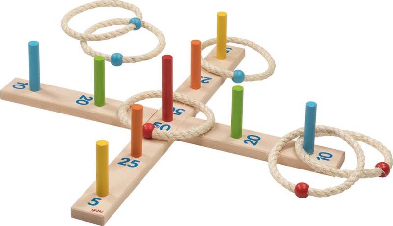 Goki - Ringwurfspiel mit 6 Sisalringen