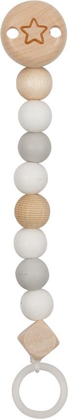 Goki - Schnullerkette Stern, grau