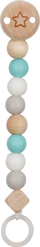 Goki - Schnullerkette Stern, türkis