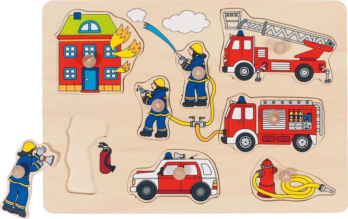 Goki - Steckpuzzle Feuerwehr
