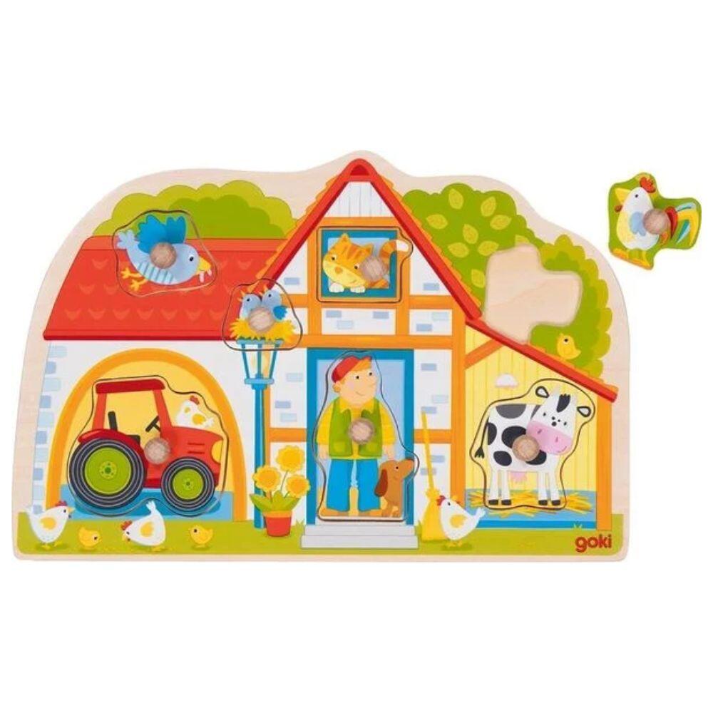 Goki - Steckpuzzle Unser Bauernhaus