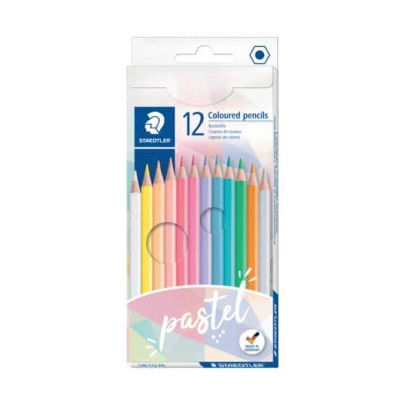 Staedtler - Buntstifte Pastell sechskant, 12er