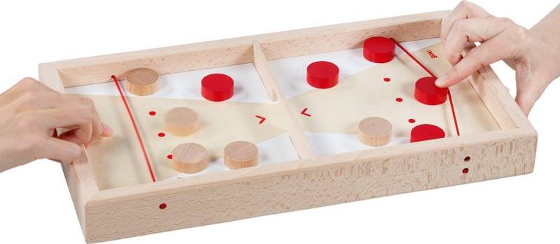 Goki - Super Puck Brettspiel, 2 in 1 Goki - Super Puck Brettspiel, 2 in 1