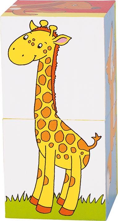 Goki - Würfelpuzzle Tiere ab 2 Jahren