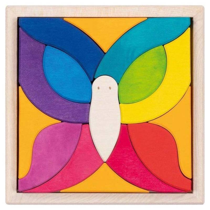 Goki - bausteine/puzzle schmetterling