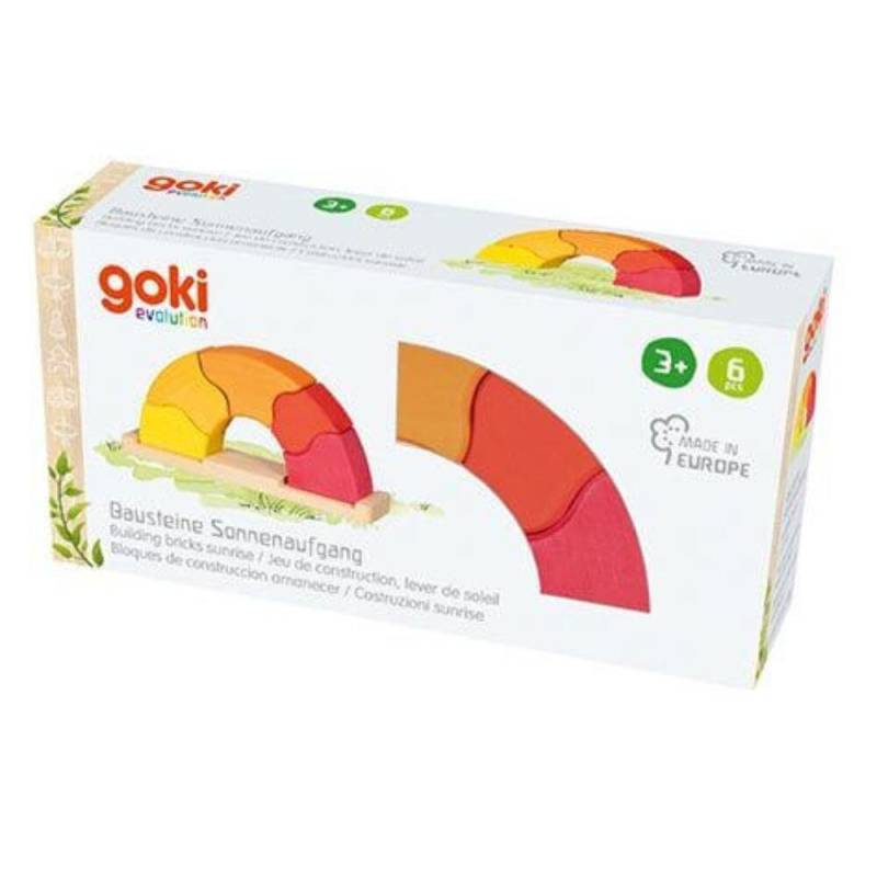 Goki - bausteine sonnenaufgang 6tlg.