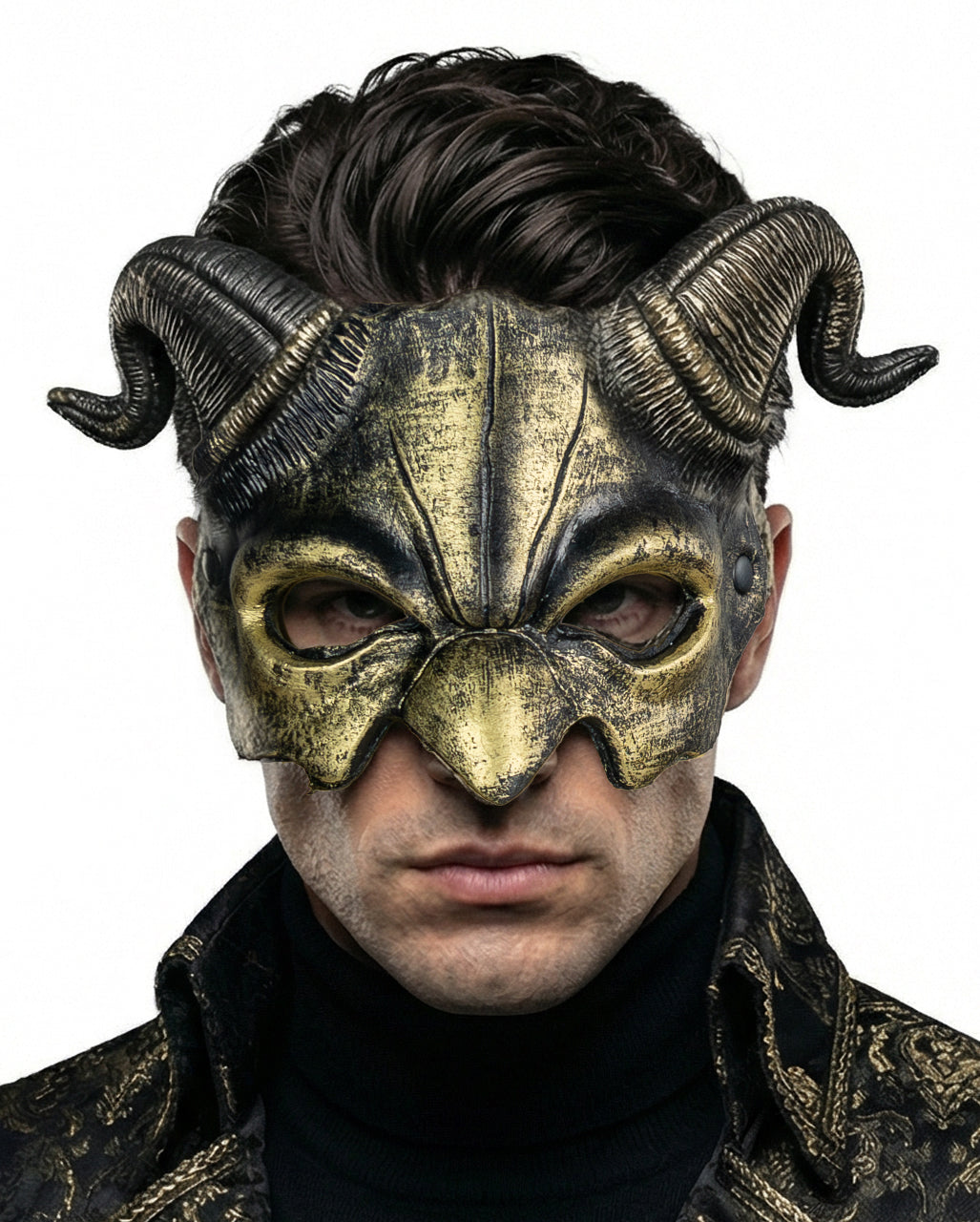 Goldene Dämonen Gott Halbmaske