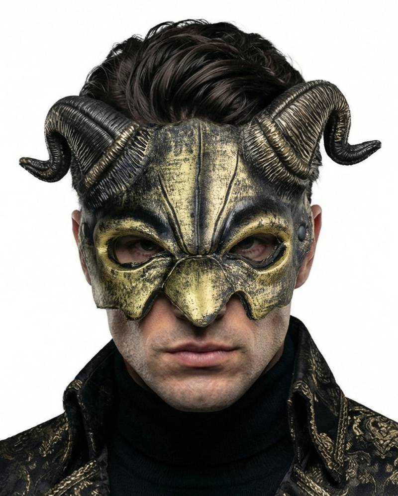 Goldene Dämonen Gott Halbmaske Goldene Dämonen Gott Halbmaske