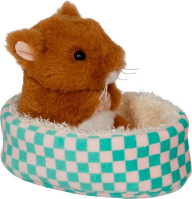 Goldhamster Ted im Korb - Lustige Tierparade Goldhamster Ted im Korb - Lustige Tierparade