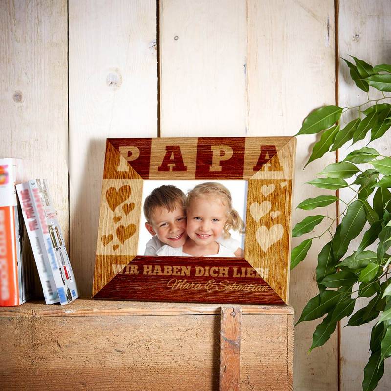 Personalisierter Bilderrahmen für Papa von Monsterzeug