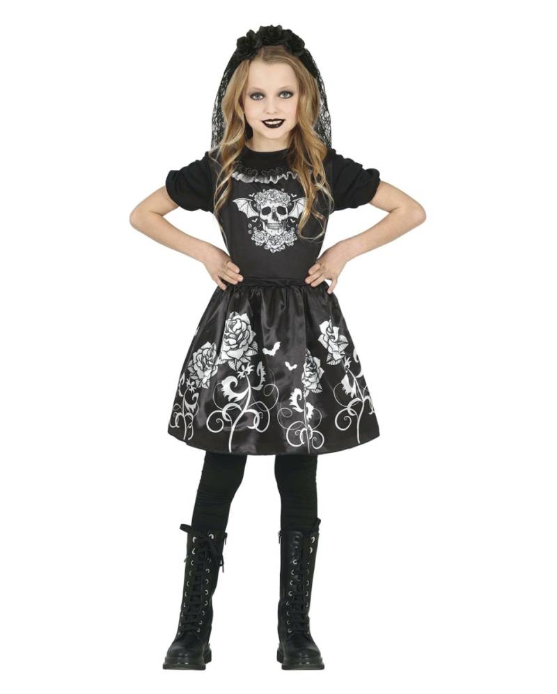 Gothic Braut Kostüm für Kinder