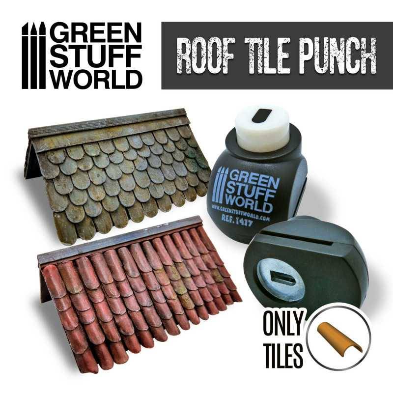 Green Stuff World Dachziegel Motivlocher Roof Tile Punch Miniature Green Stuff World Dachziegel Motivlocher Roof Tile Punch Miniature
