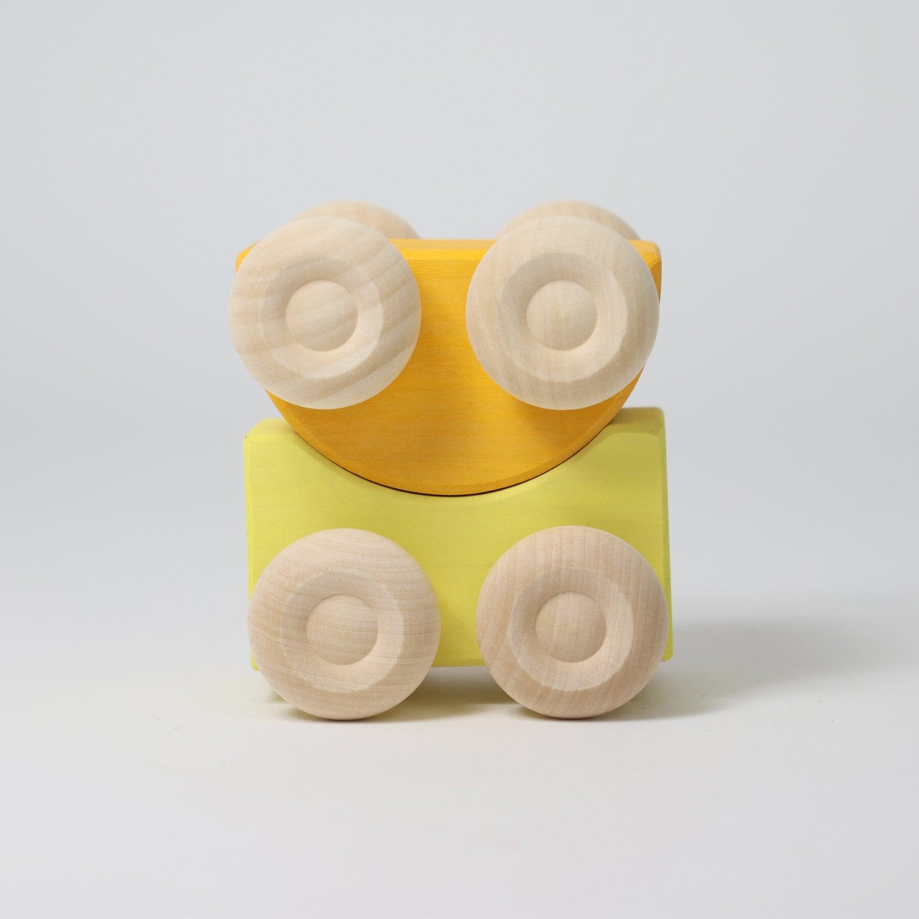 GRIMMS Spiel und Holz Design - Stapel-Autos Gelb