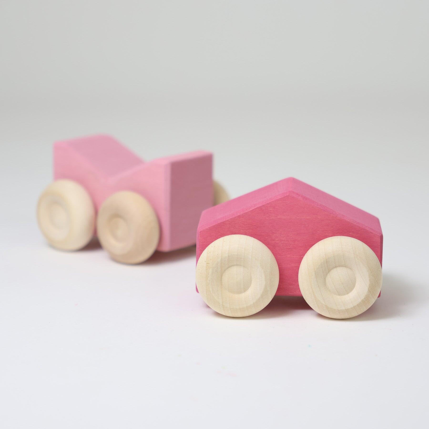 GRIMMS Spiel und Holz Design - Stapel-Autos Rosa
