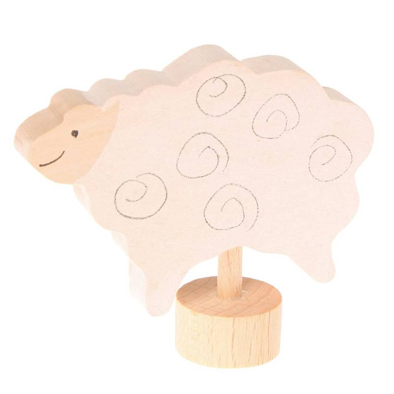 Grimms Stecker Schaf weiß Deko Geburtstagsring Grimms Stecker Schaf weiß Deko Geburtstagsring