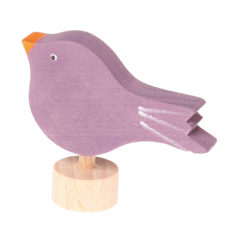 Grimms Stecker Vogel sitzend Geburtstagsspirale Grimms Stecker Vogel sitzend Geburtstagsspirale