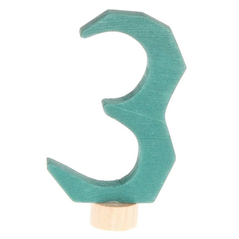 Grimms Zahlenstecker 3 für Geburtstagsring Grimms Zahlenstecker 3 für Geburtstagsring