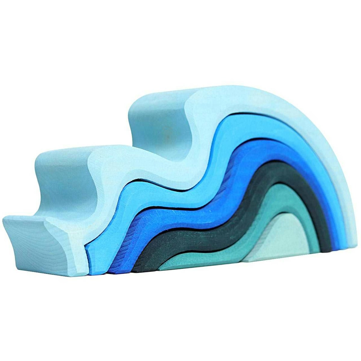 Große Welle Länge 22 cm blau