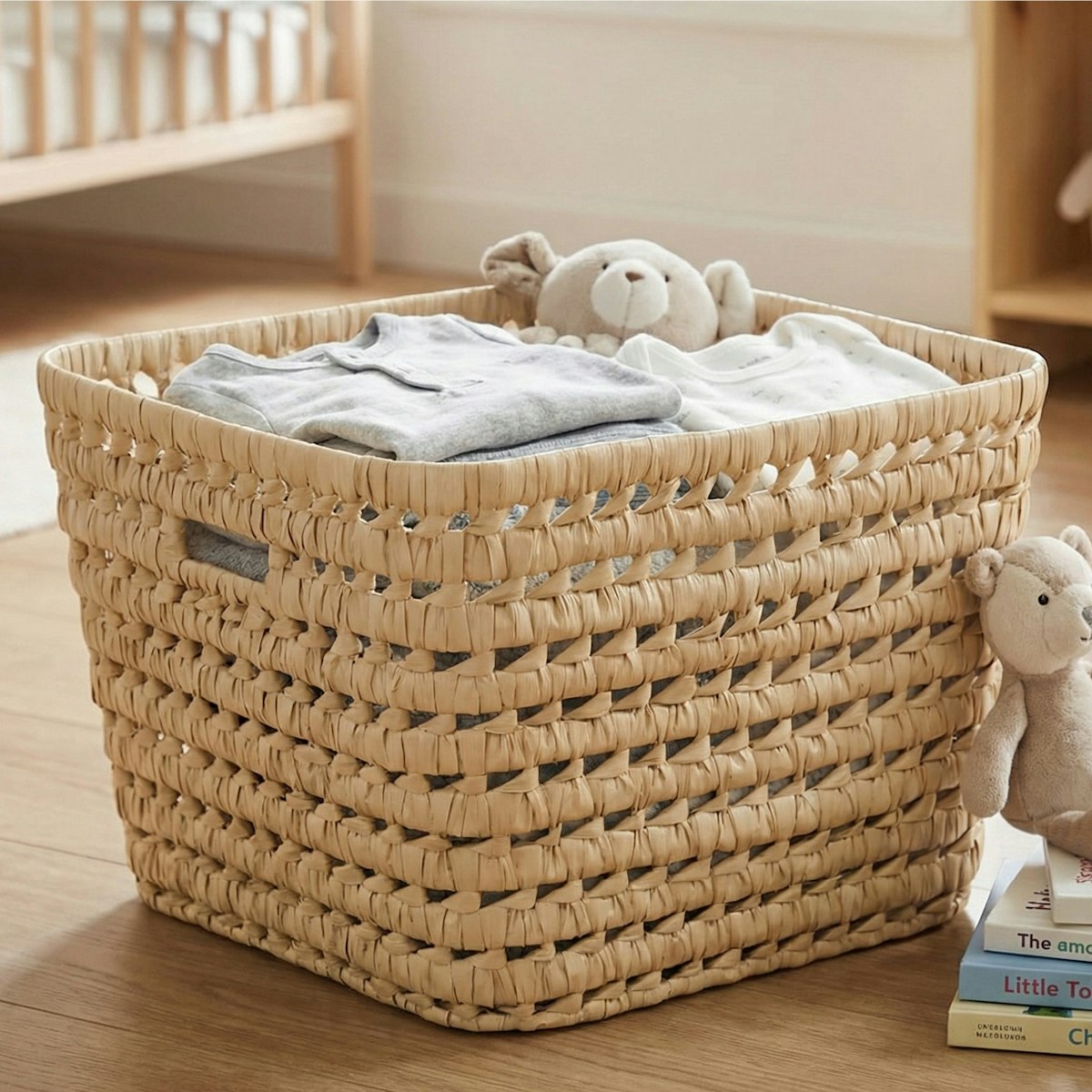 Großer Aufbewahrungskorb quadratisch 41x32x21 cm