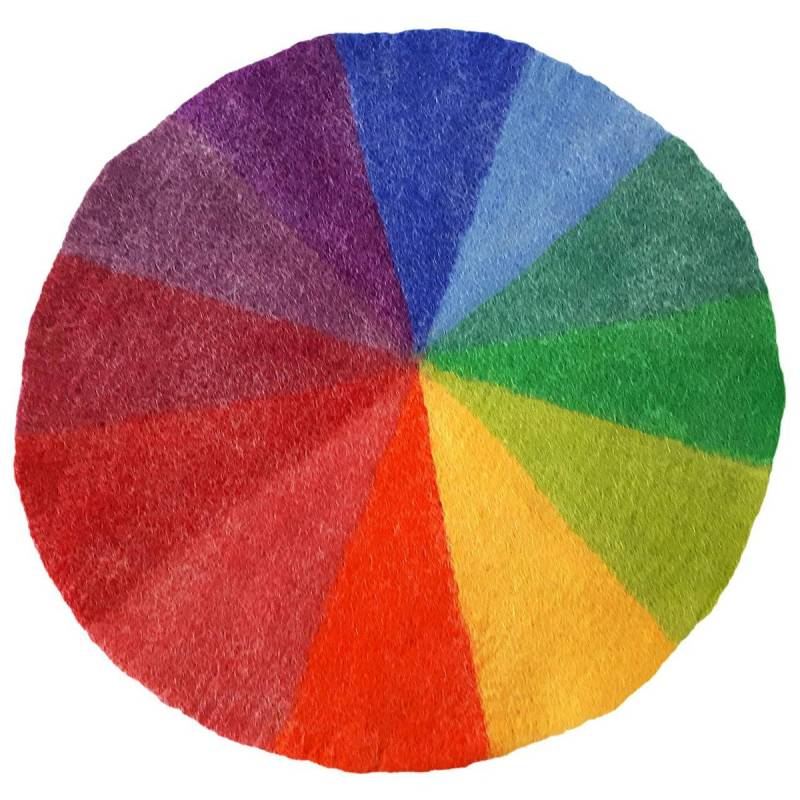 Großer Farbenkreis aus Filz für Gruppen und Kitas 150 cm