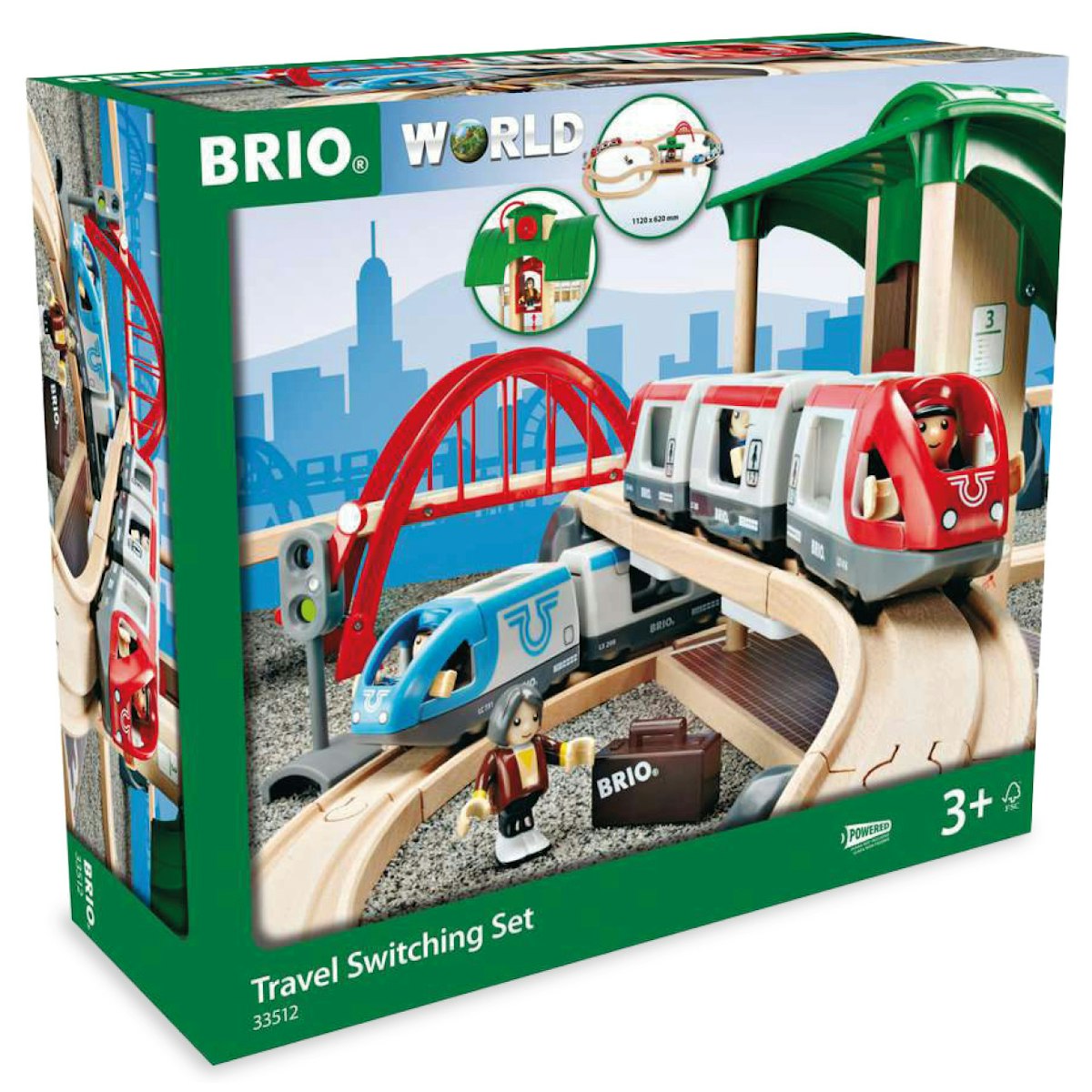 Großes Bahn Reisezug Set 42 Teile