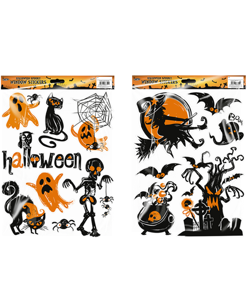 Gruselige Halloween Fenster Sticker 1 St. Gruselige Halloween Fenster Sticker 1 St.