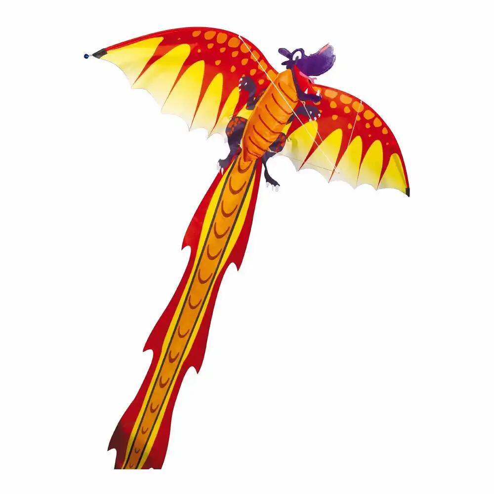 Günther - Einleinerdrachen Dragon 3D rot/gelb 102x320cm Günther - Einleinerdrachen Dragon 3D rot/gelb 102x320cm