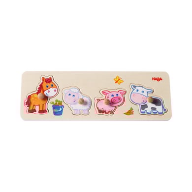 HABA® Greifpuzzle Bauernhof-Tierkinder von HABA